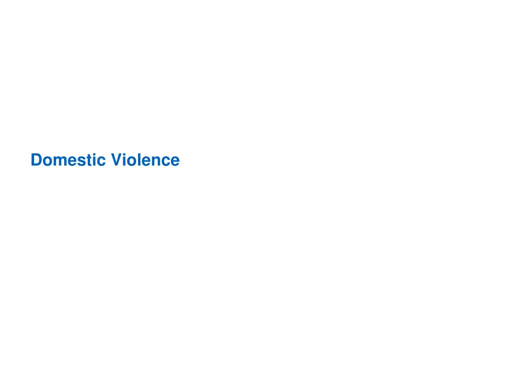domestic violence