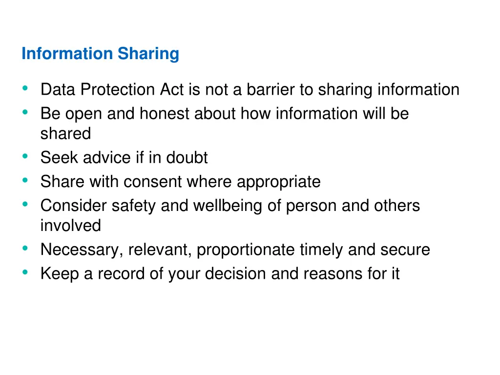 information sharing