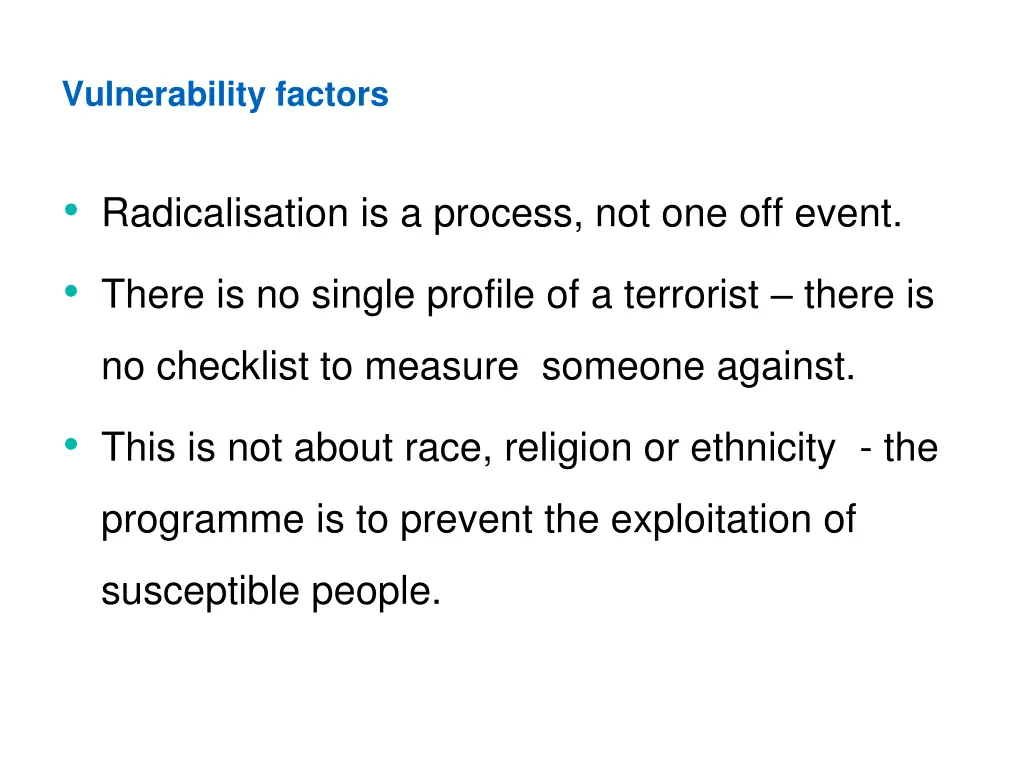 vulnerability factors