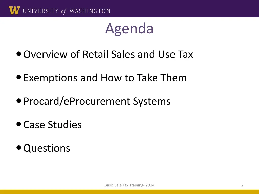 agenda