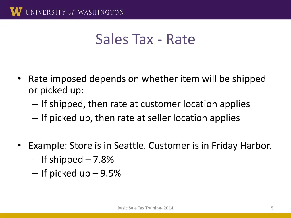 sales tax rate