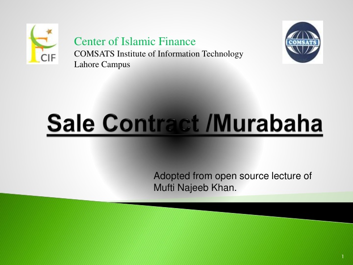 center of islamic finance comsats institute