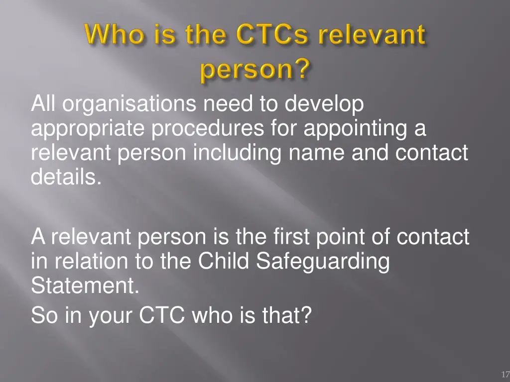 all organisations need to develop appropriate