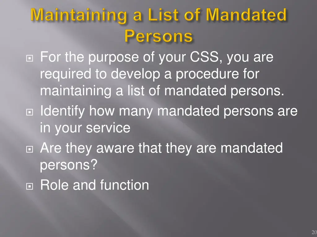 for the purpose of your css you are required