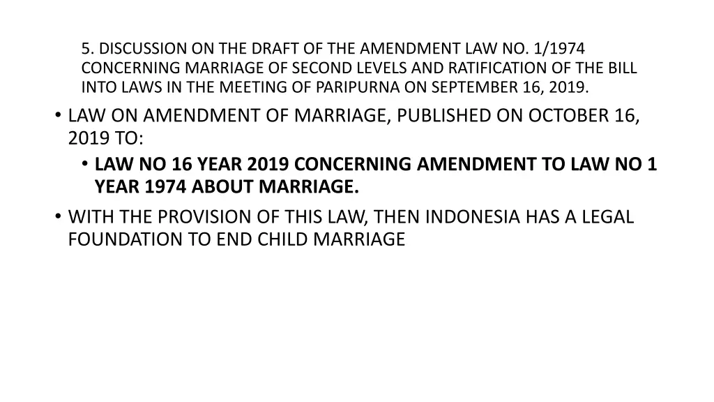 5 discussion on the draft of the amendment