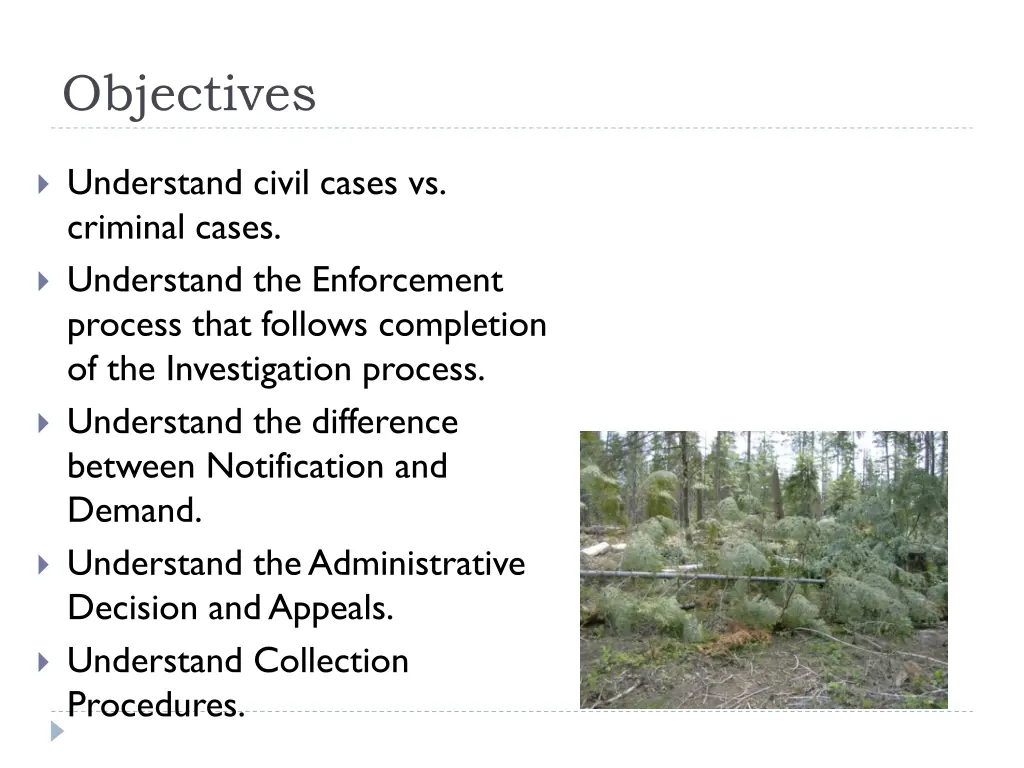 objectives