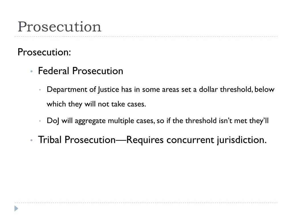 prosecution