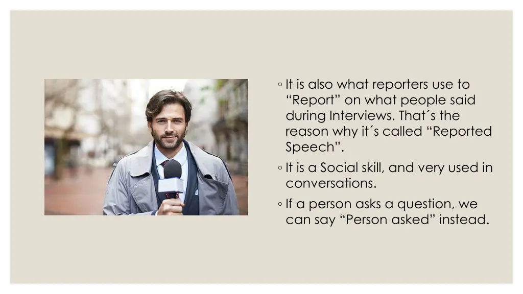 it is also what reporters use to report on what