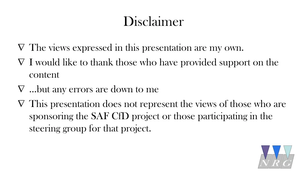 disclaimer