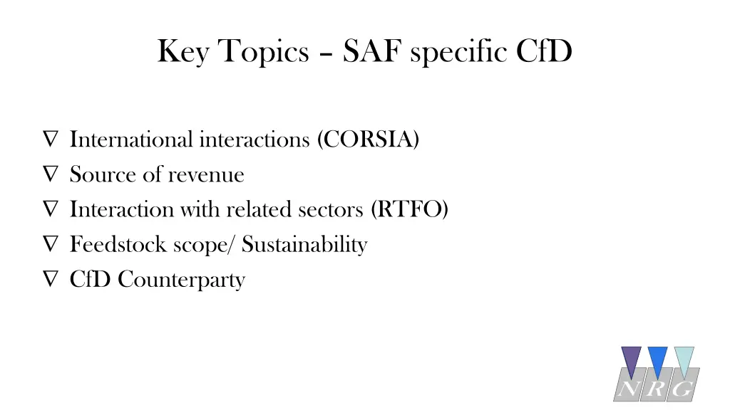 key topics saf specific cfd