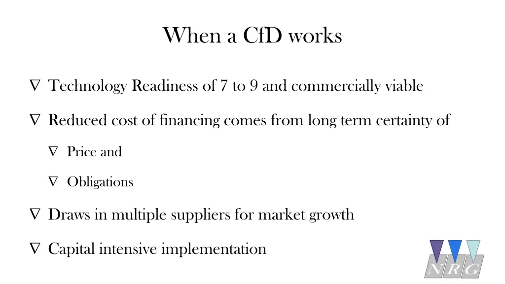 when a cfd works