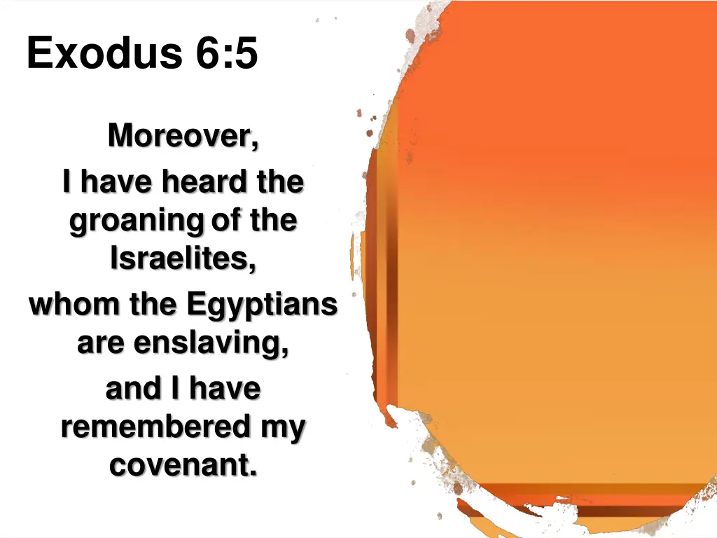 exodus 6 5