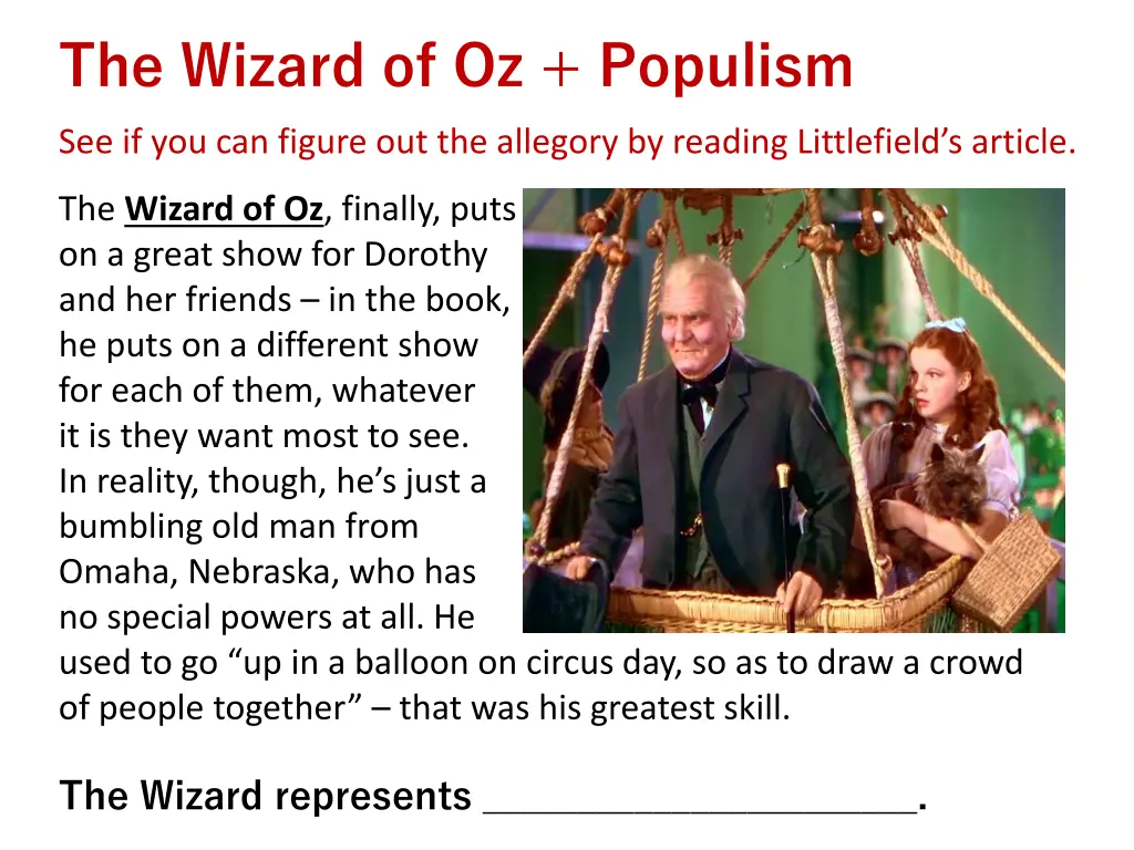 the wizard of oz populism 10