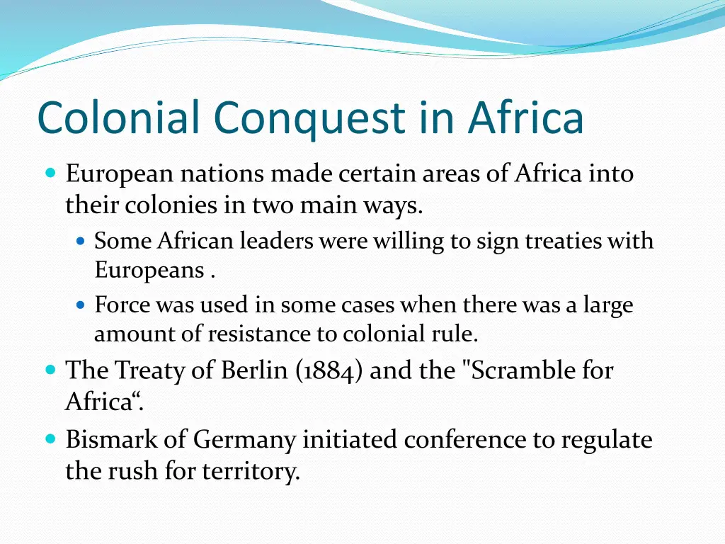 colonial conquest in africa 3
