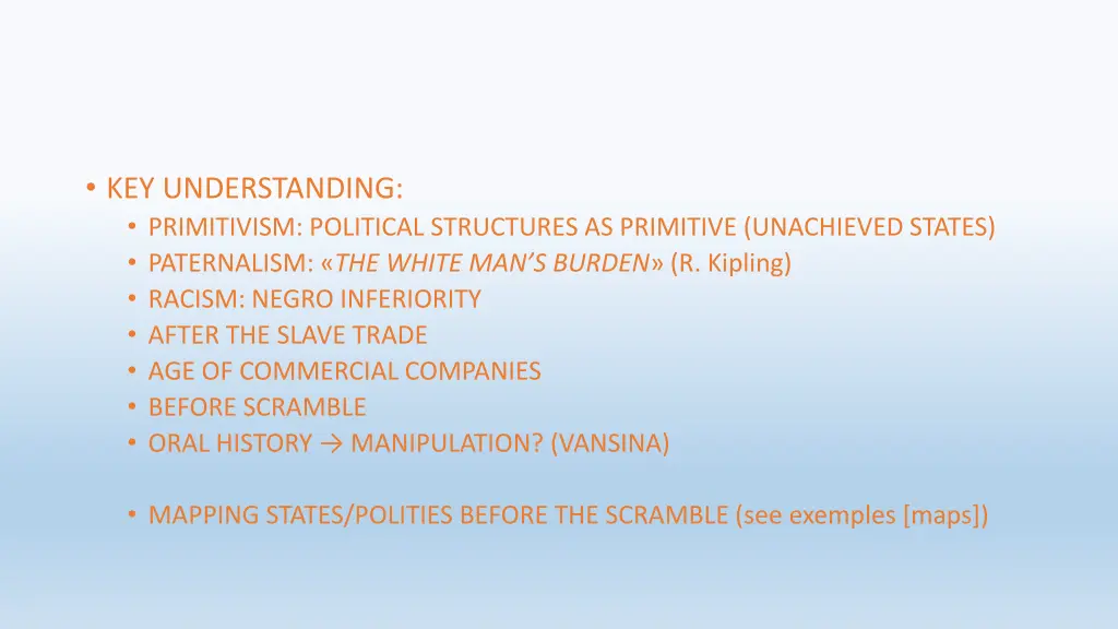 key understanding primitivism political