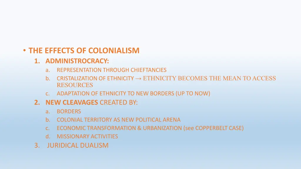 the effects of colonialism 1 administrocracy