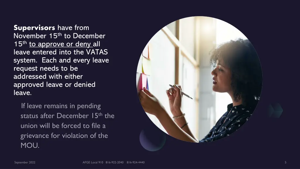 supervisors have from november 15 th to december