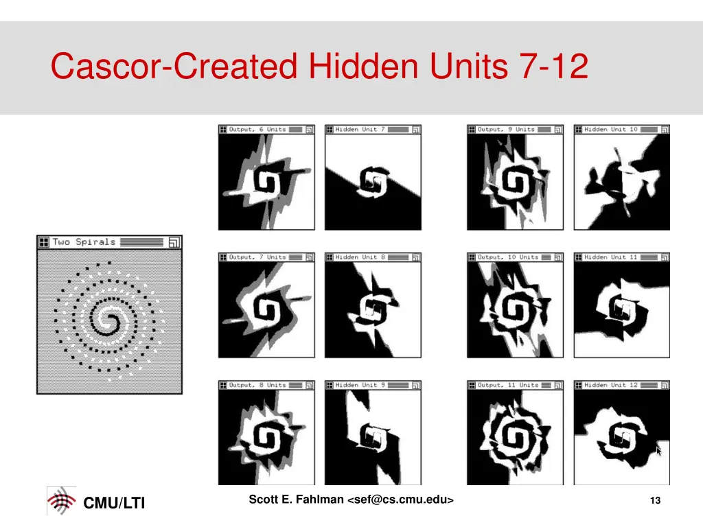 cascor created hidden units 7 12