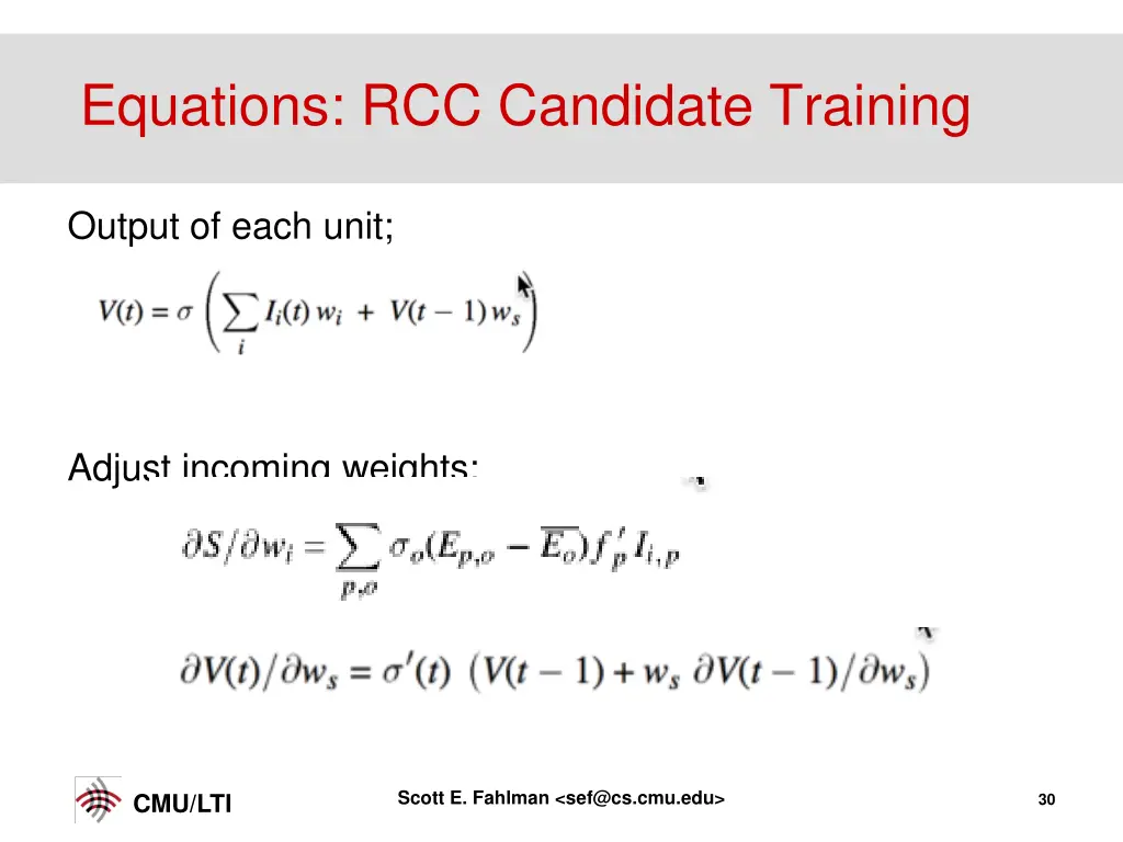 equations rcc candidate training