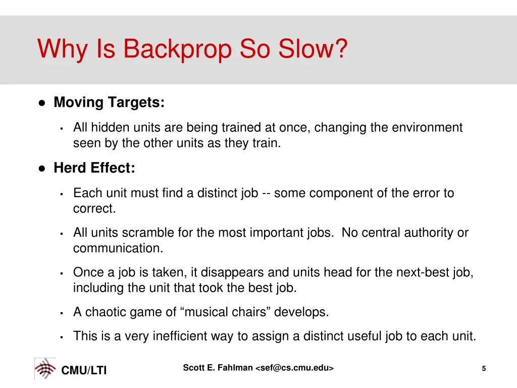 why is backprop so slow