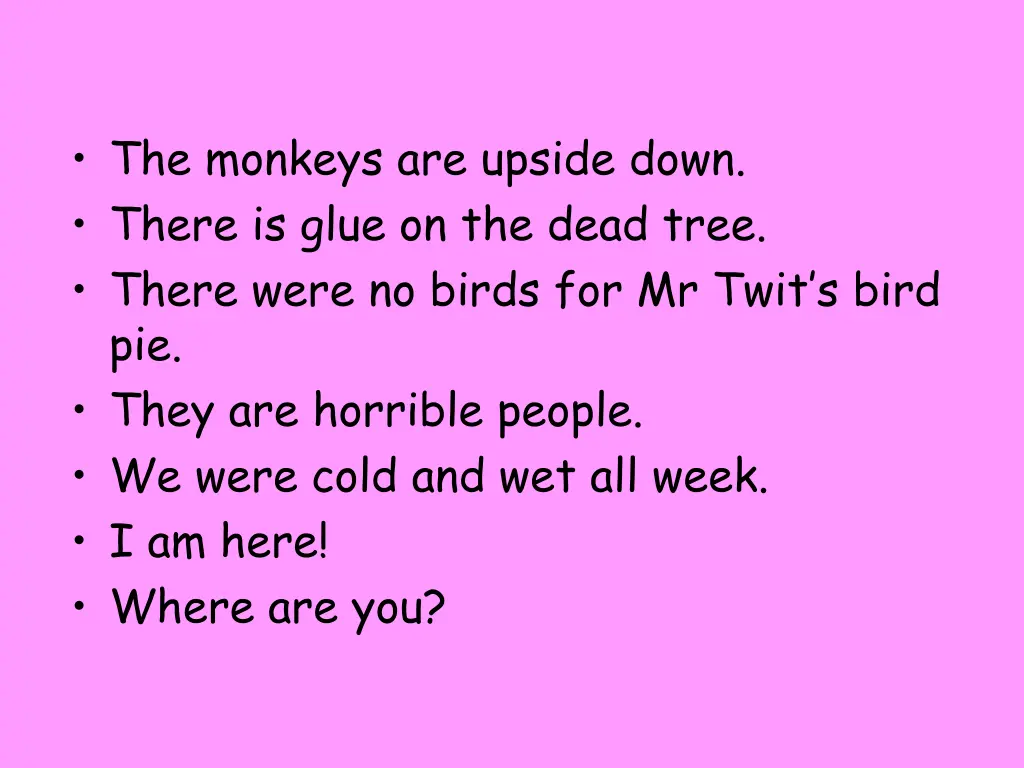 the monkeys are upside down there is glue