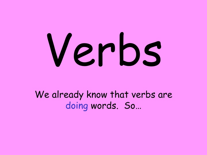 verbs