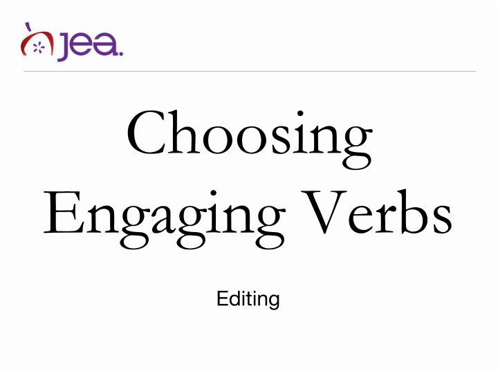 choosing engaging verbs