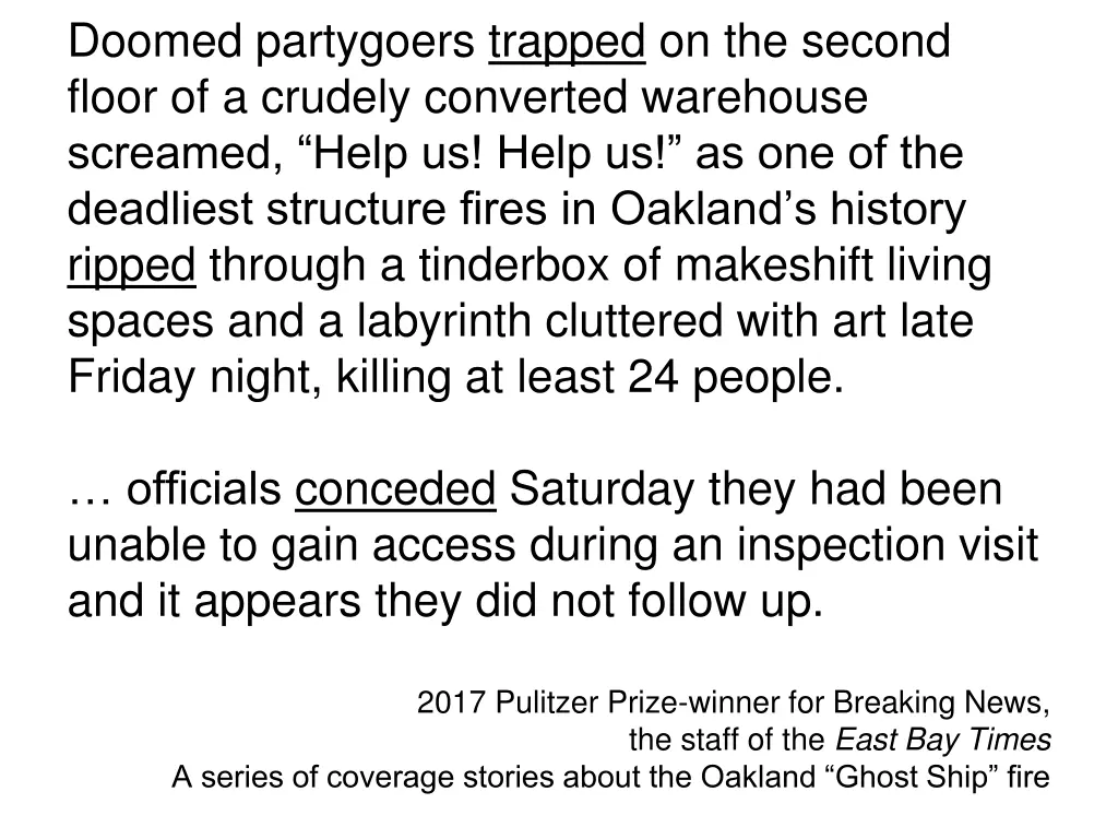 doomed partygoers trapped on the second floor