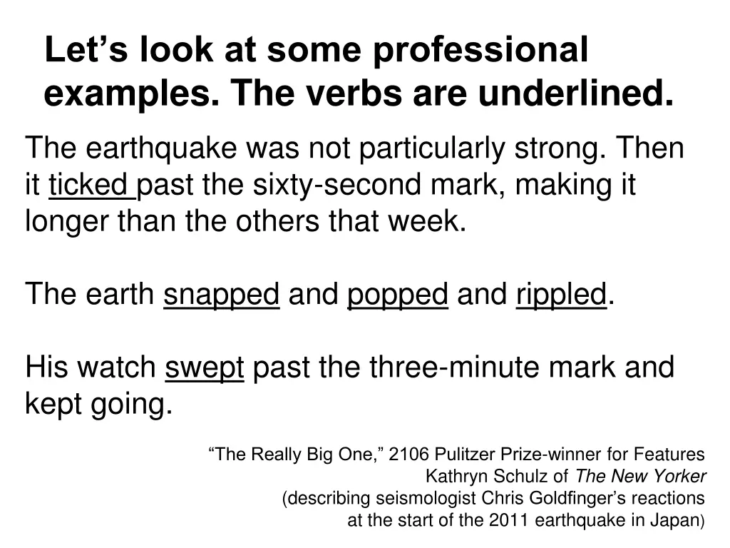 let s look at some professional examples