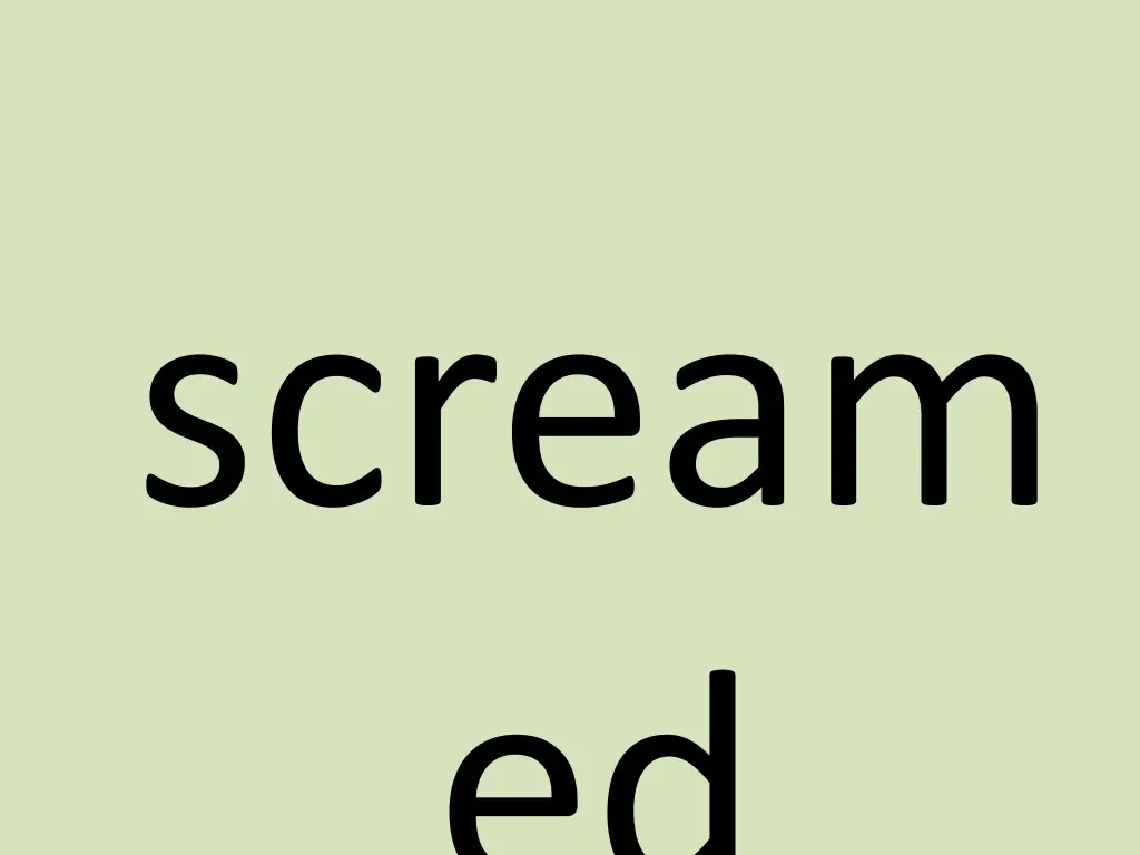 scream ed