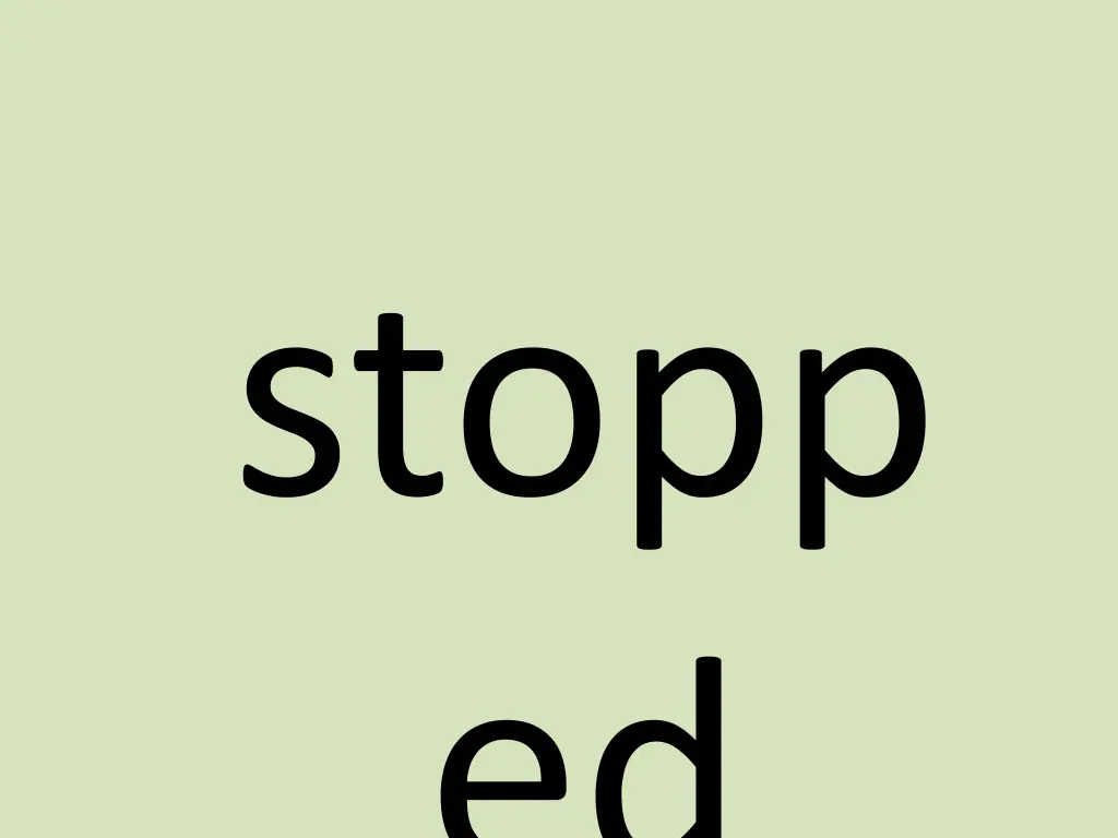 stopp ed