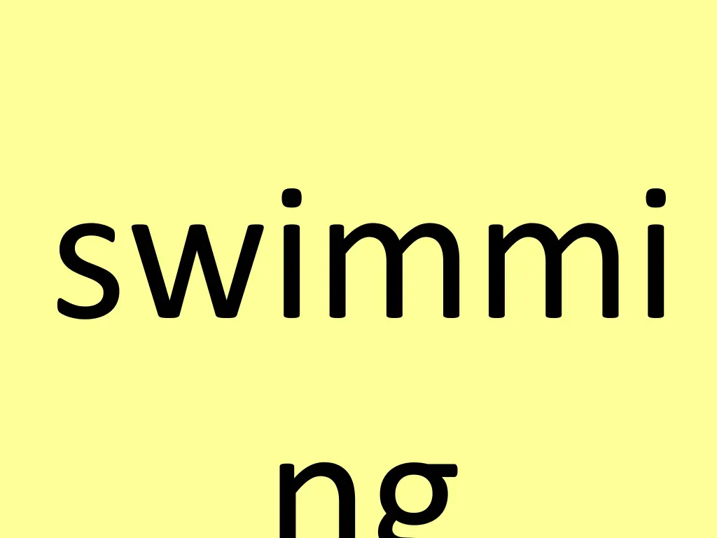 swimmi ng