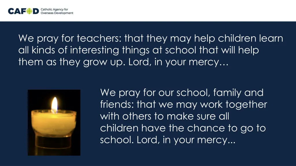 we pray for teachers that they may help children