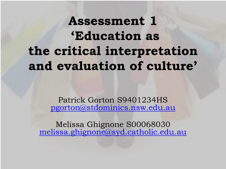 assessment 1 education as the critical