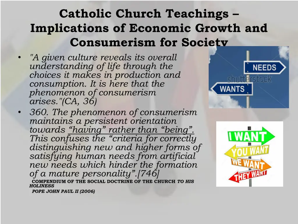 catholic church teachings implications
