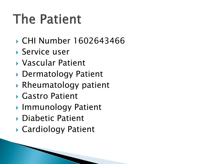 chi number 1602643466 service user vascular