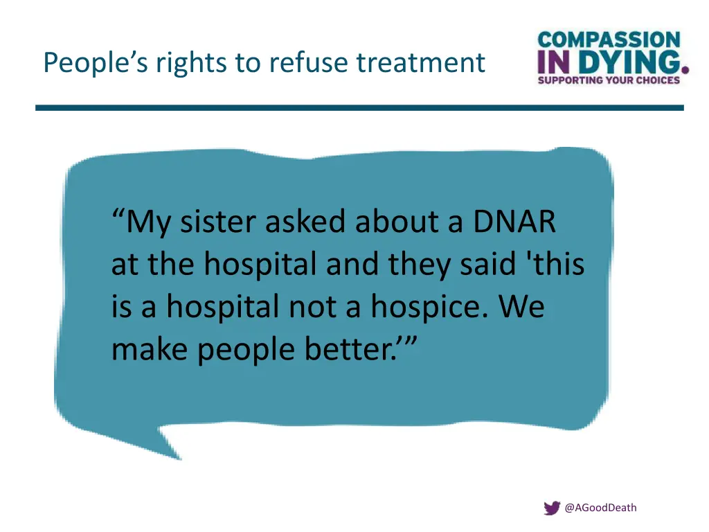 people s rights to refuse treatment