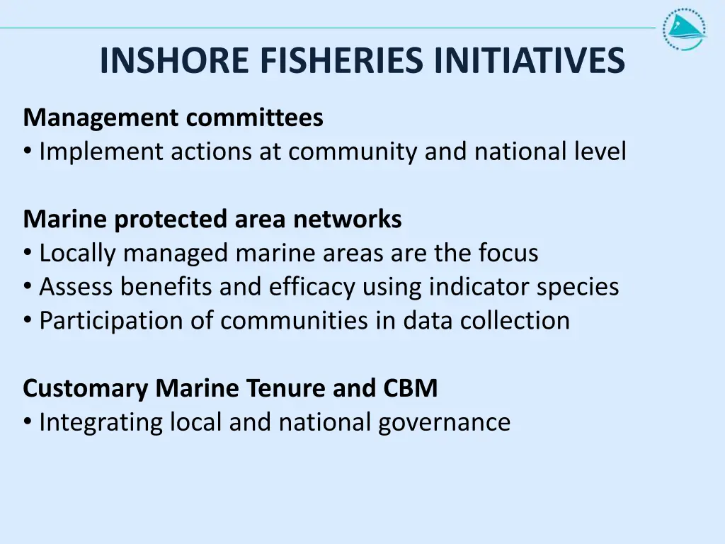 inshore fisheries initiatives