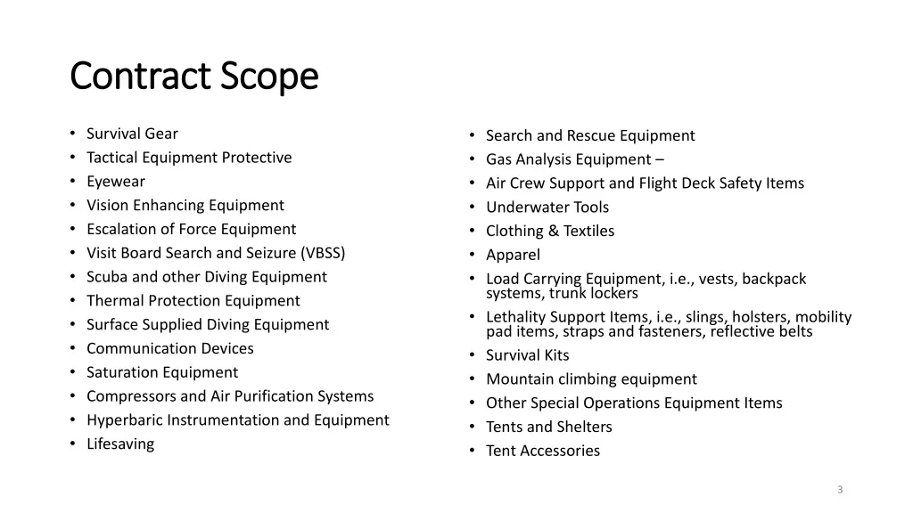 contract scope contract scope