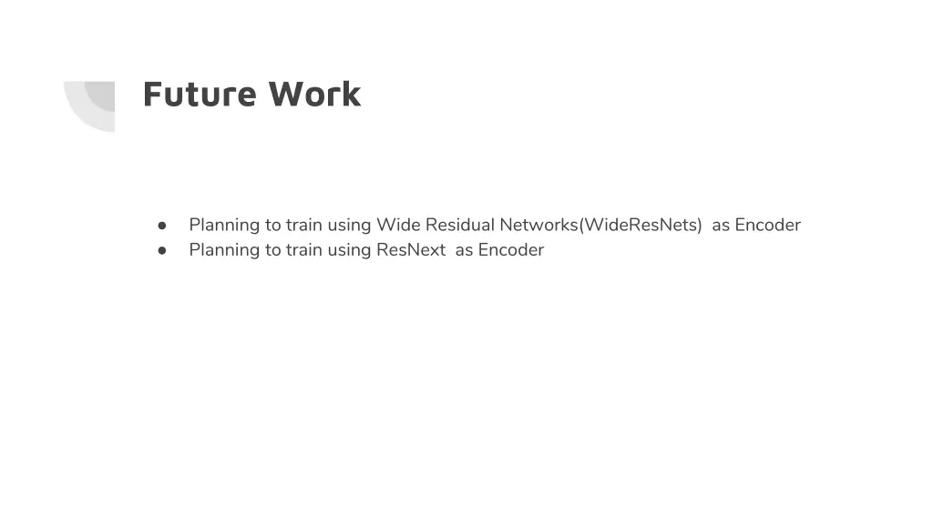 future work
