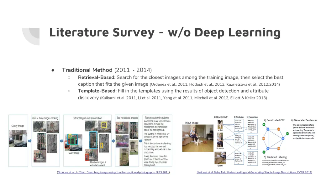 literature survey w o deep learning