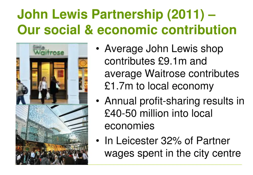 john lewis partnership 2011 our social economic
