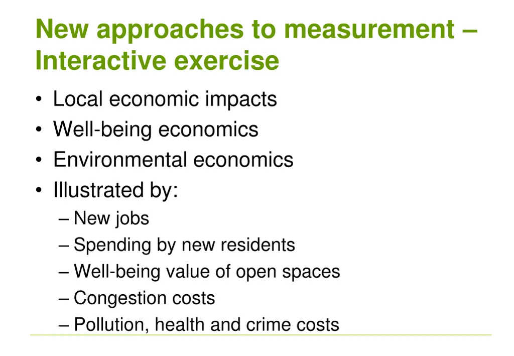 new approaches to measurement interactive
