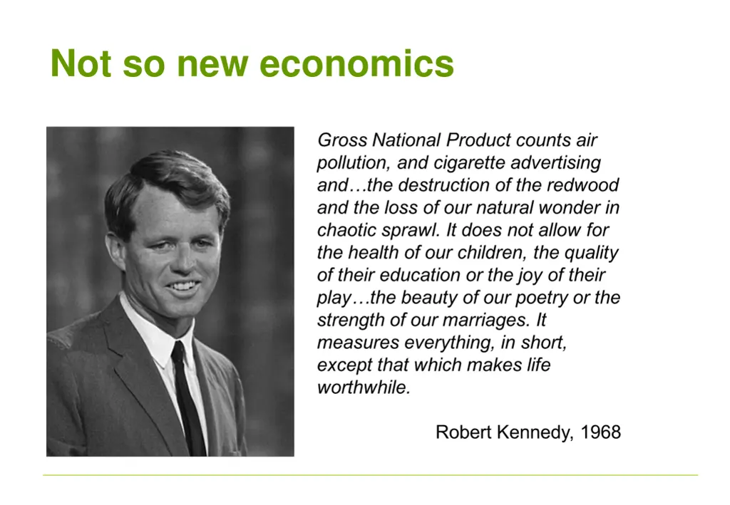not so new economics