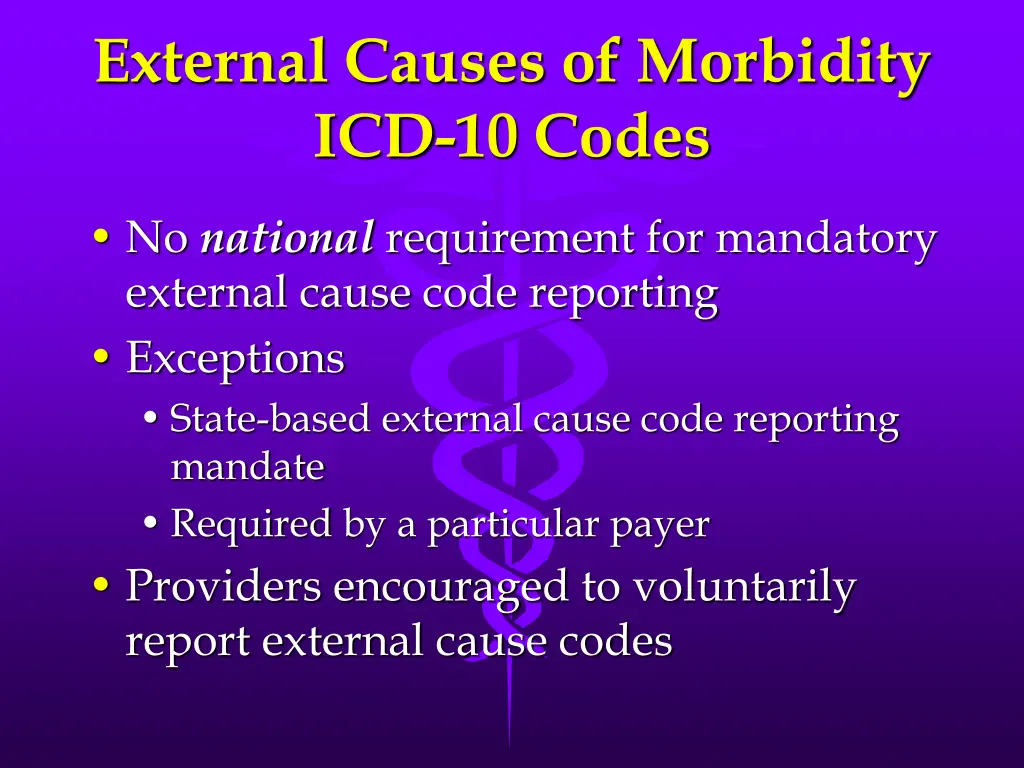 external causes of morbidity icd 10 codes 5