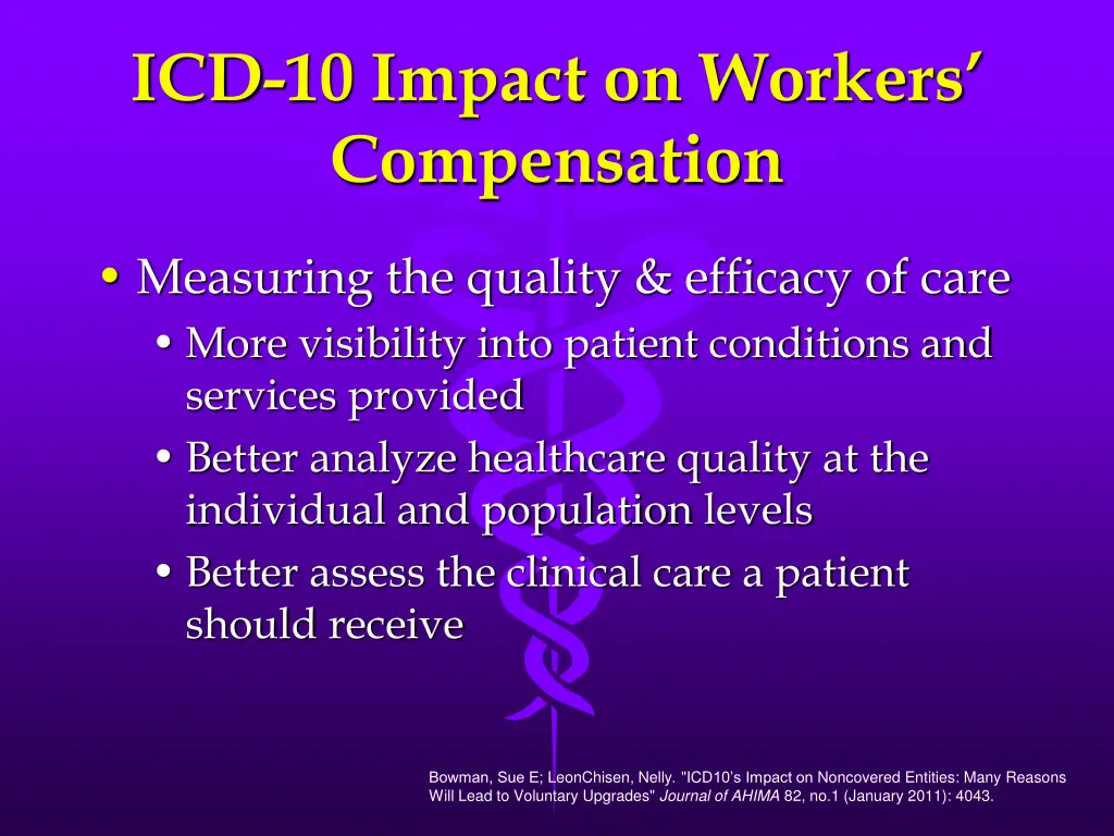 icd 10 impact on workers compensation