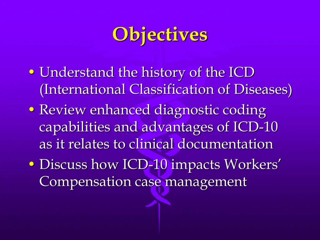 objectives