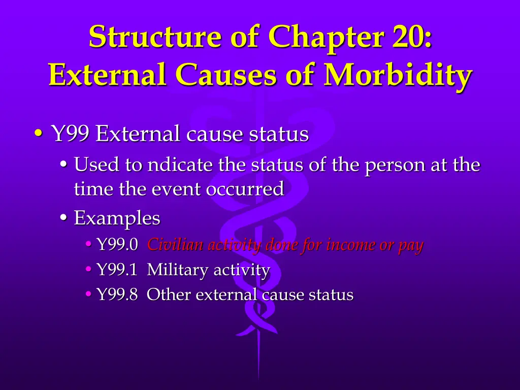structure of chapter 20 external causes 3