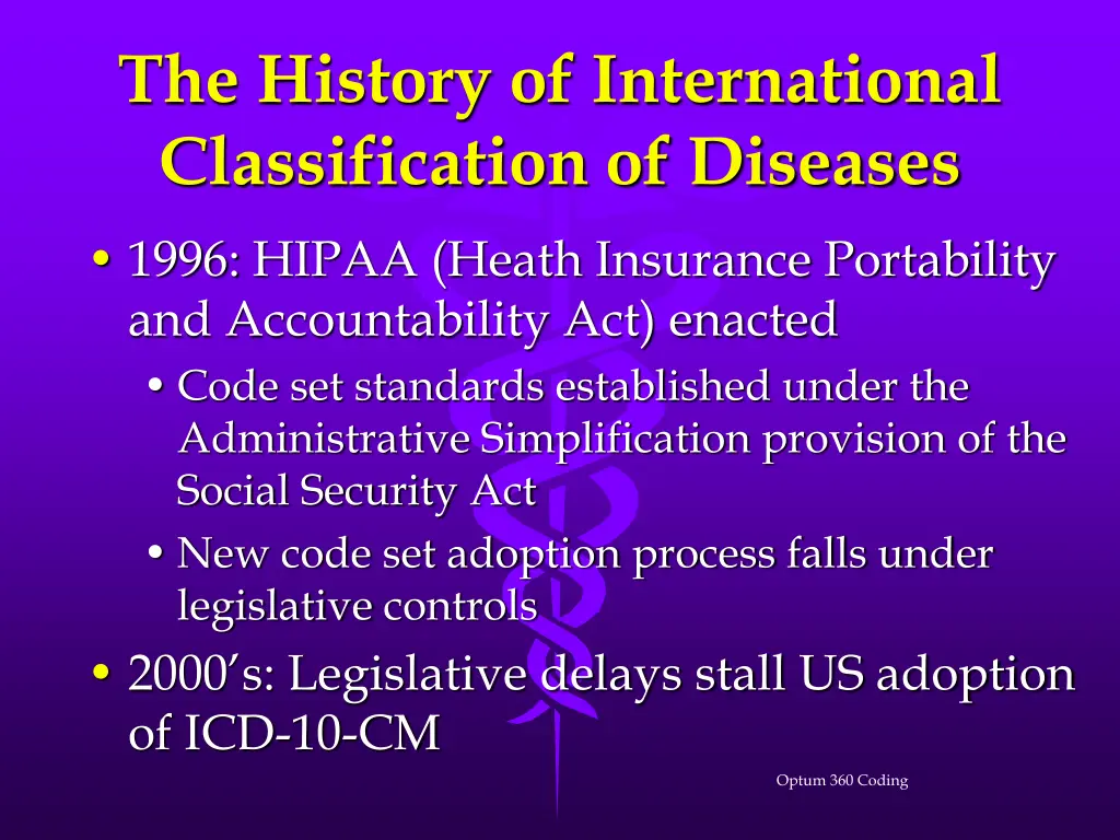the history of international classification 10