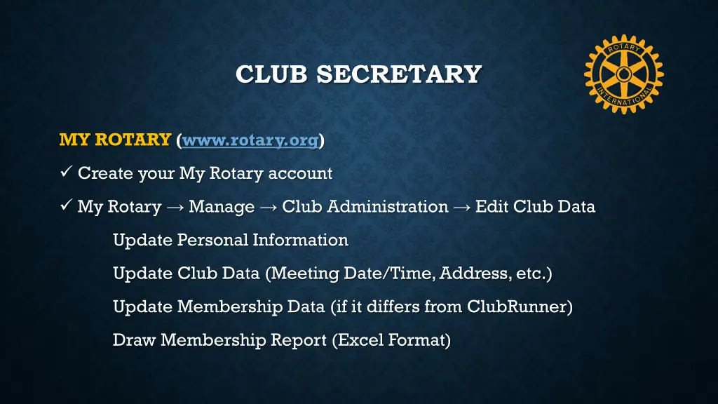 club secretary 2